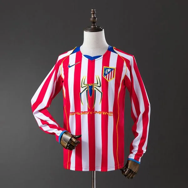 Camiseta de fútbol Atlético Madrid 2004/05 LOCAL MANGA LARGA VERSION FAN